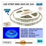LED Strip Brilux SMD 2835 Mata Kecil DC 24V | IP 65 - Outdoor - Biru / Blue